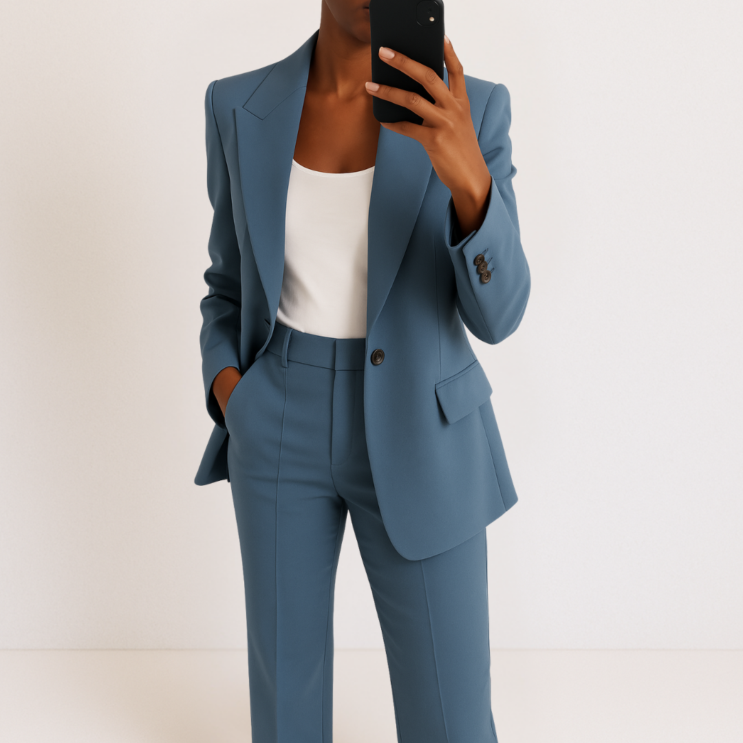 Navy - Women's Two-Piece Suit