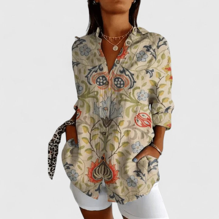 Joy - Elegant Floral Blouse