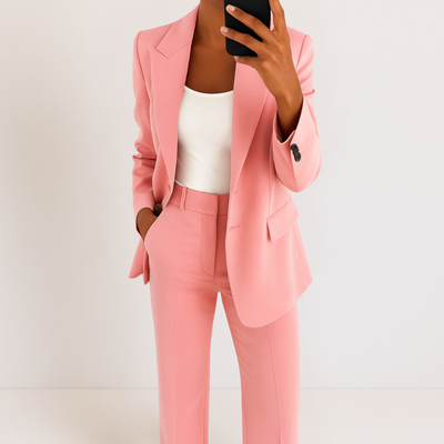 Navy - Women's Two-Piece Suit