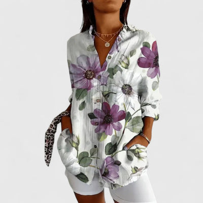 Joy - Elegant Floral Blouse