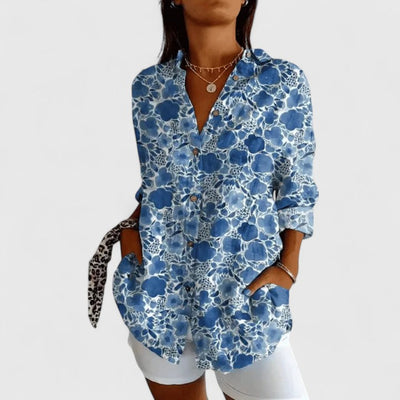 Joy - Elegant Floral Blouse