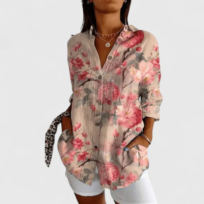 Joy - Elegant Floral Blouse