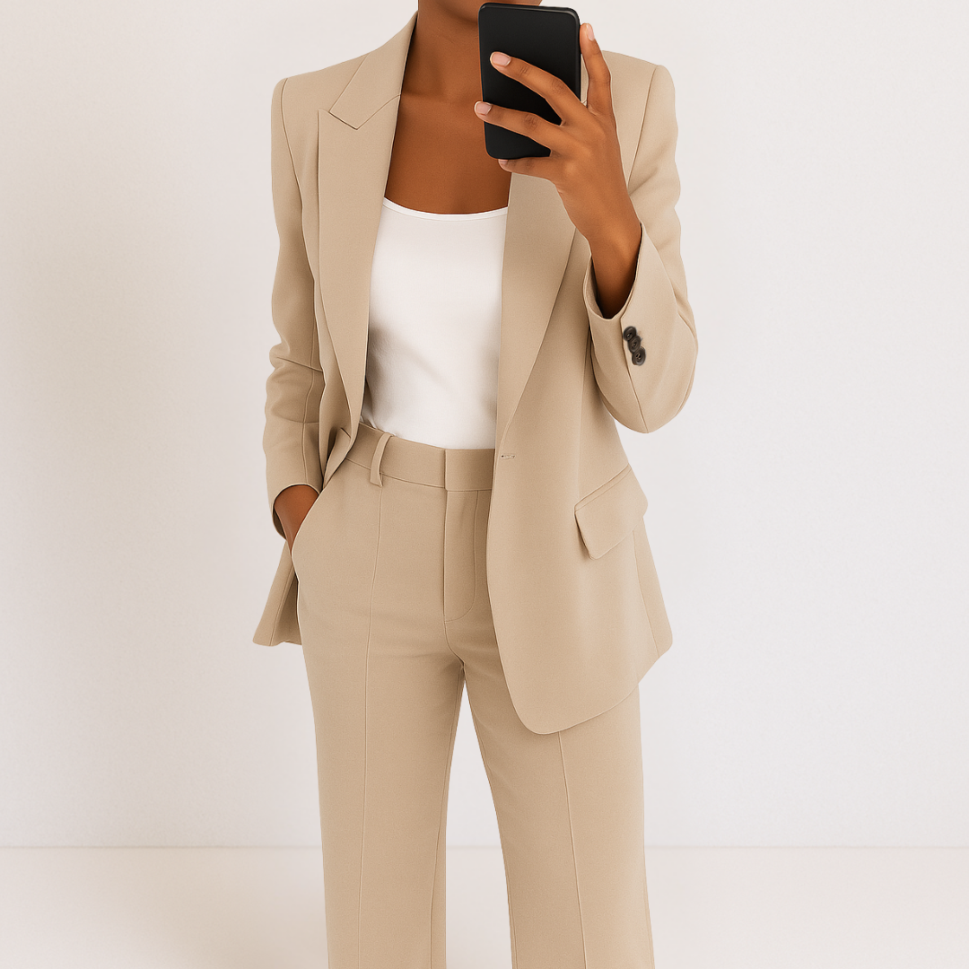 Navy - Women's Two-Piece Suit