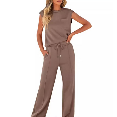Amelie - Sleeveless Two-Piece With Drawstring Waist