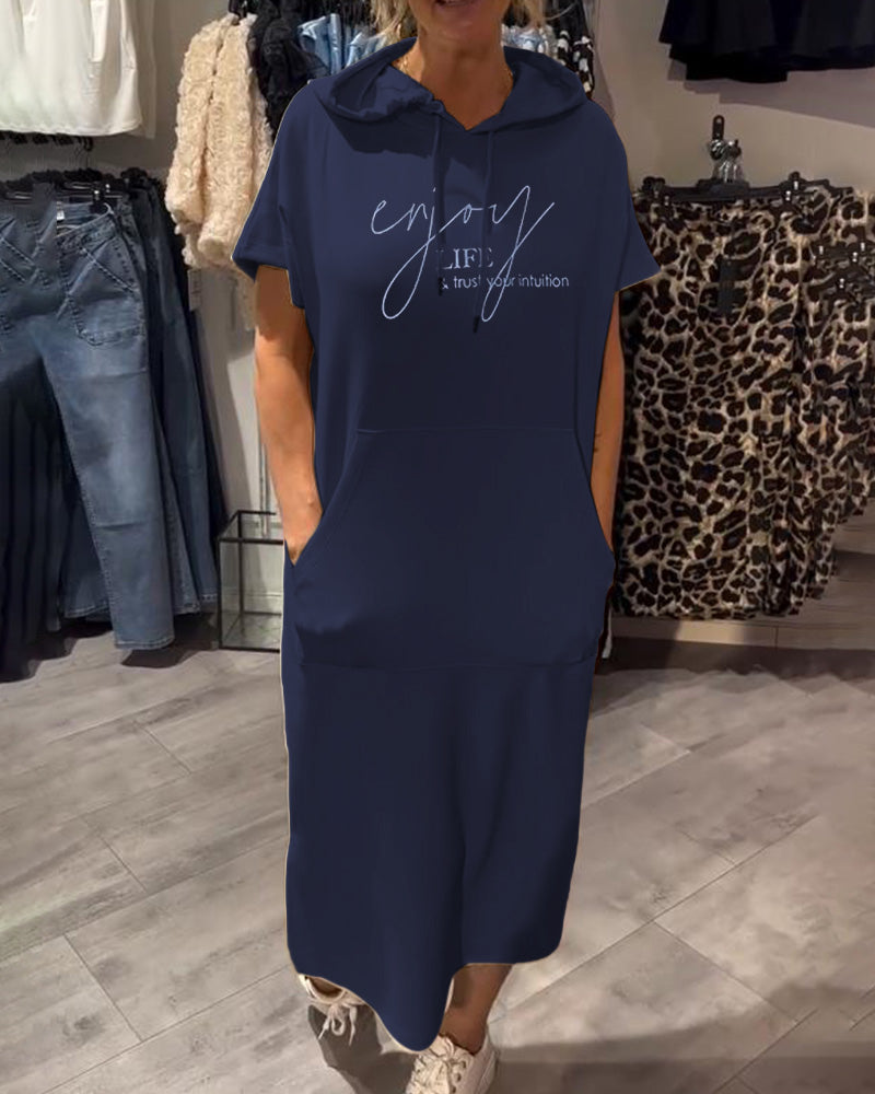 Evelyn - Casual Hoodie Dress