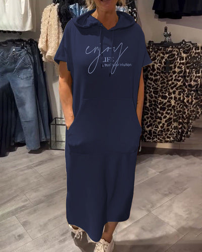 Evelyn - Casual Hoodie Dress