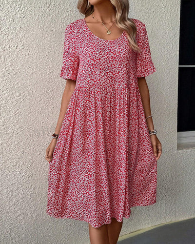 Lucie - Elegant Floral Midi Dress