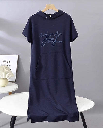 Evelyn - Casual Hoodie Dress