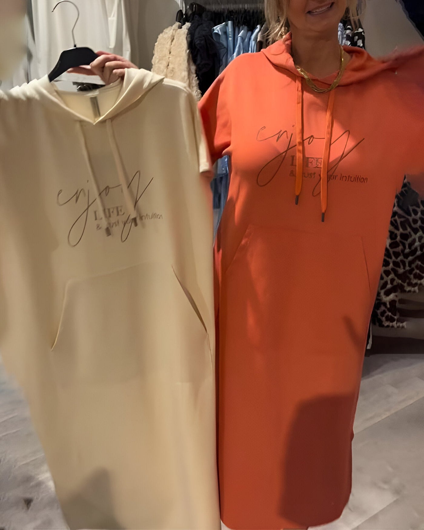 Evelyn - Casual Hoodie Dress