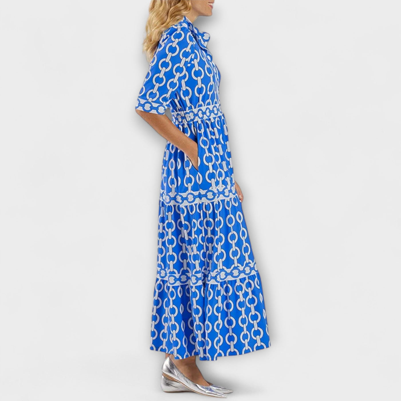 Belle - Midi Dress With Chain Pattern