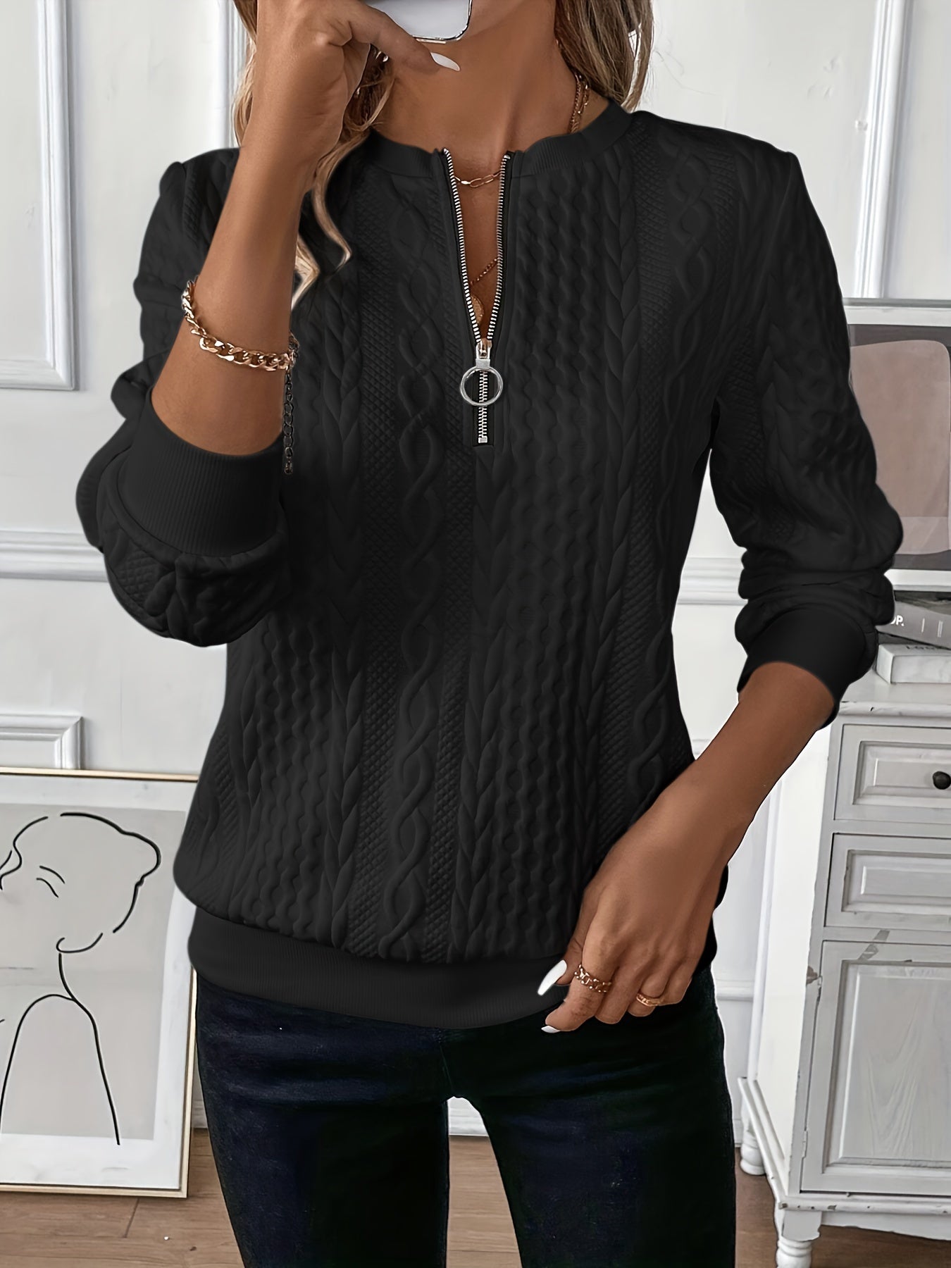 Anne - Sweater with Zipper