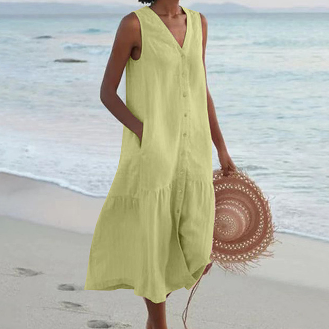 Amber- Stylish Tummy Covering Summer Dress