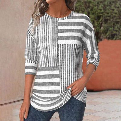 Nola - Striped Comfort Blouse