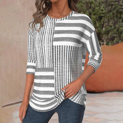 Nola - Striped Comfort Blouse