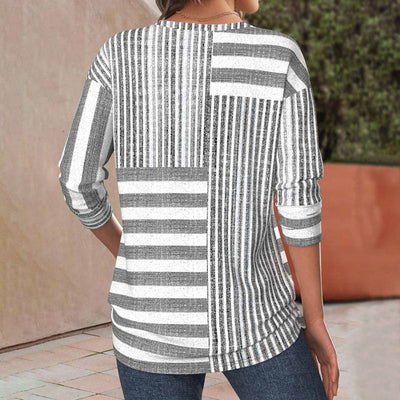 Nola - Striped Comfort Blouse