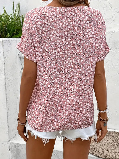 Megan - Chic Floral Print Blouse