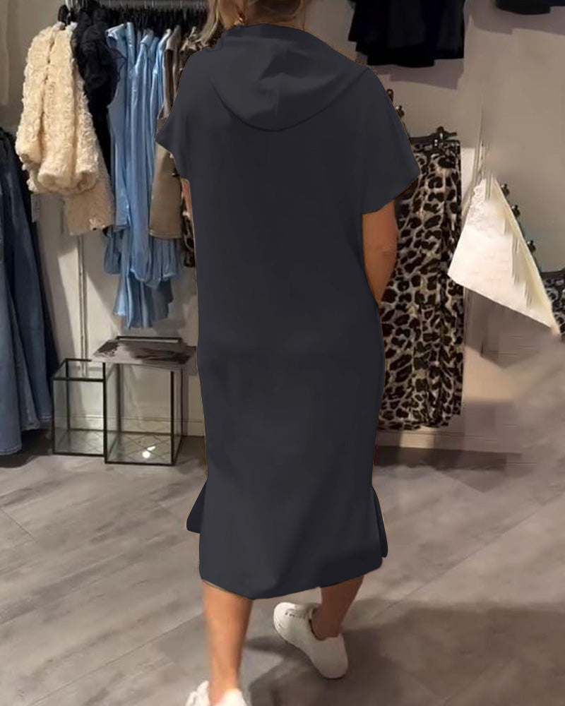 Evelyn - Casual Hoodie Dress