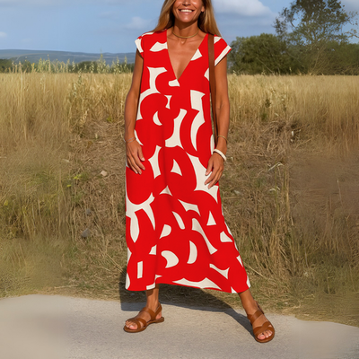 Laila - Flowing V-neck dress