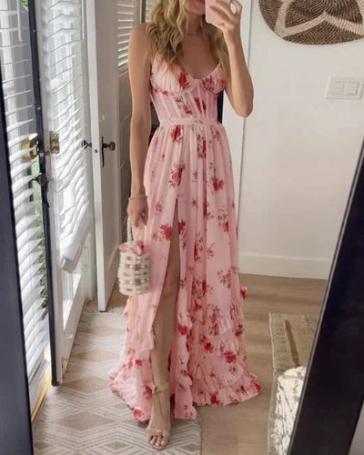 Adele - Midi Dress With Floral Pattern