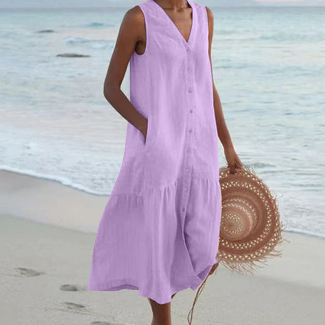 Amber- Stylish Tummy Covering Summer Dress