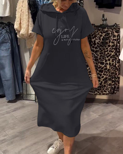 Evelyn - Casual Hoodie Dress