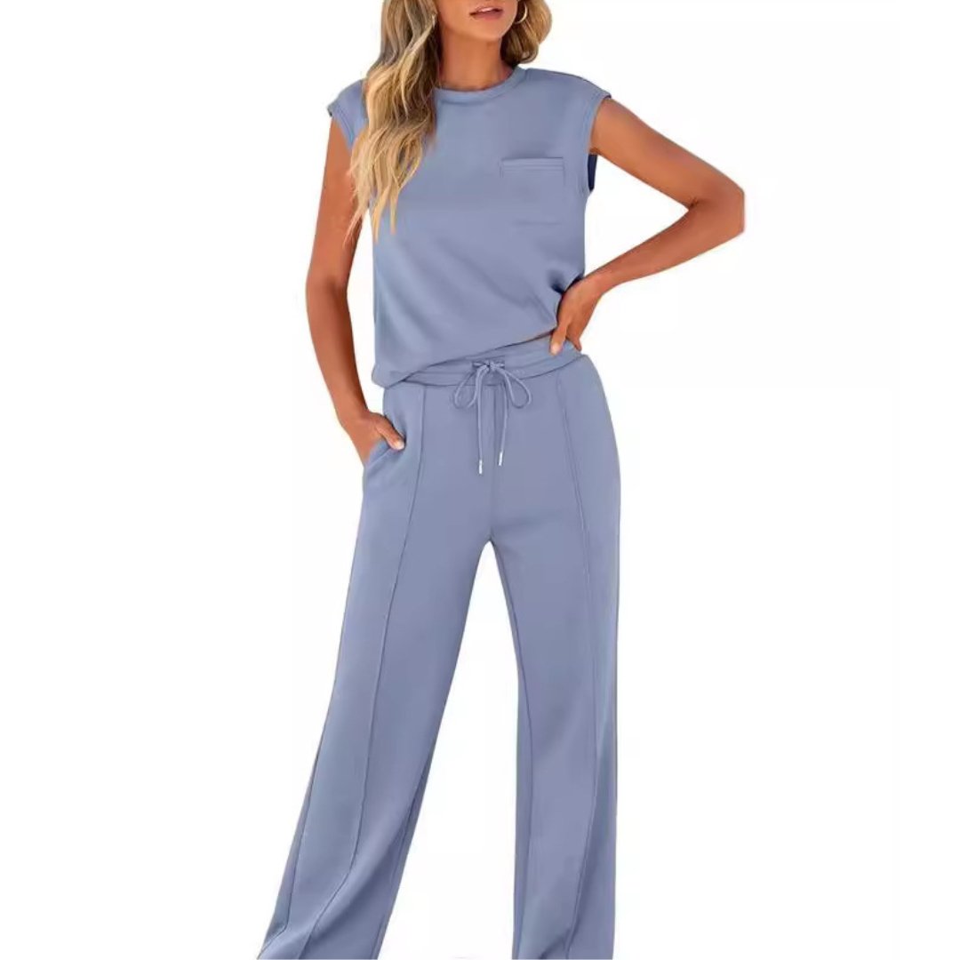 Amelie - Sleeveless Two-Piece With Drawstring Waist