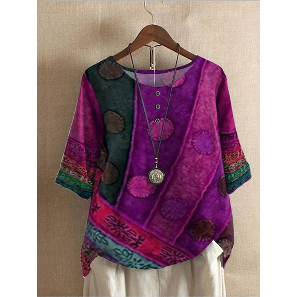 Juliet - Colourful Bohemian Top