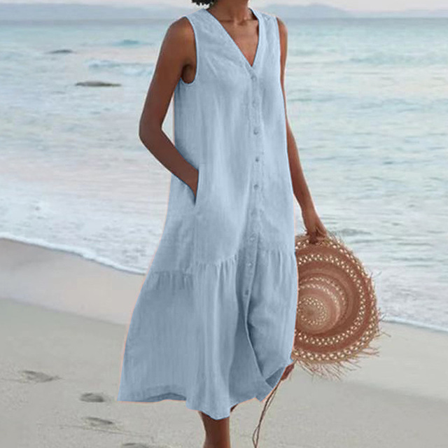 Amber- Stylish Tummy Covering Summer Dress