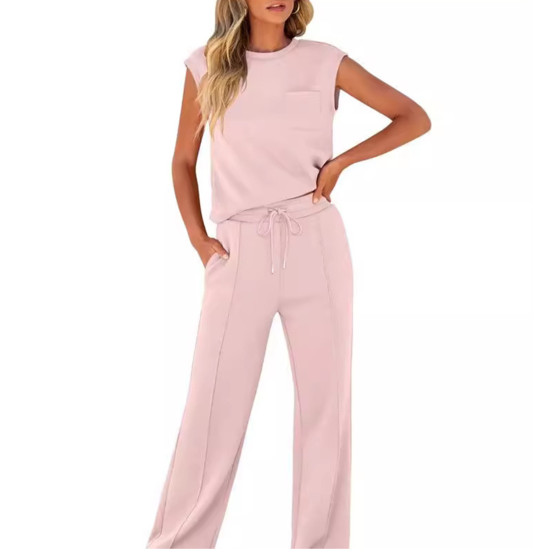Amelie - Sleeveless Two-Piece With Drawstring Waist