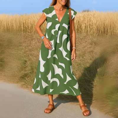 Laila - Flowing V-neck dress