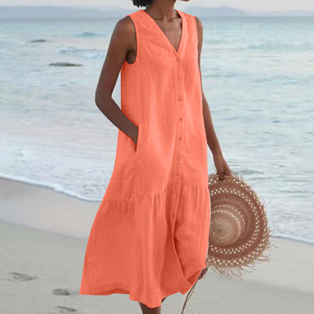 Amber- Stylish Tummy Covering Summer Dress