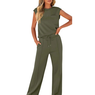 Amelie - Sleeveless Two-Piece With Drawstring Waist