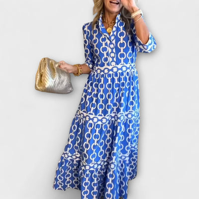 Belle - Midi Dress With Chain Pattern