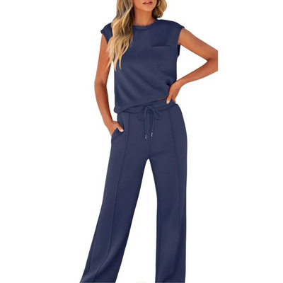 Amelie - Sleeveless Two-Piece With Drawstring Waist