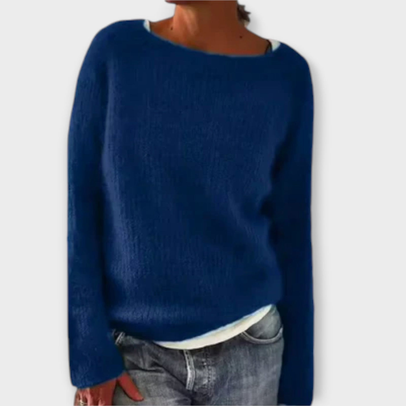 Tessa – Solid Color Knit Sweater