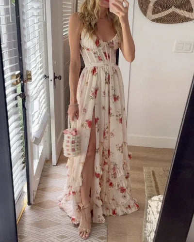 Adele - Midi Dress With Floral Pattern