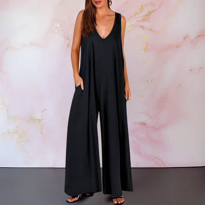Alena - Wide-Leg Sleeveless Jumpsuit