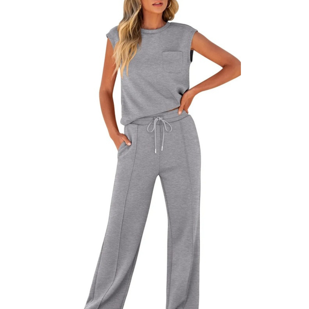 Amelie - Sleeveless Two-Piece With Drawstring Waist