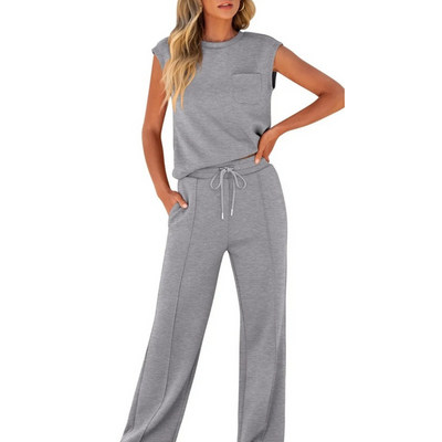 Amelie - Sleeveless Two-Piece With Drawstring Waist