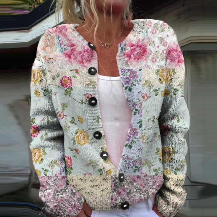 Jessica - Floral Print Cardigan
