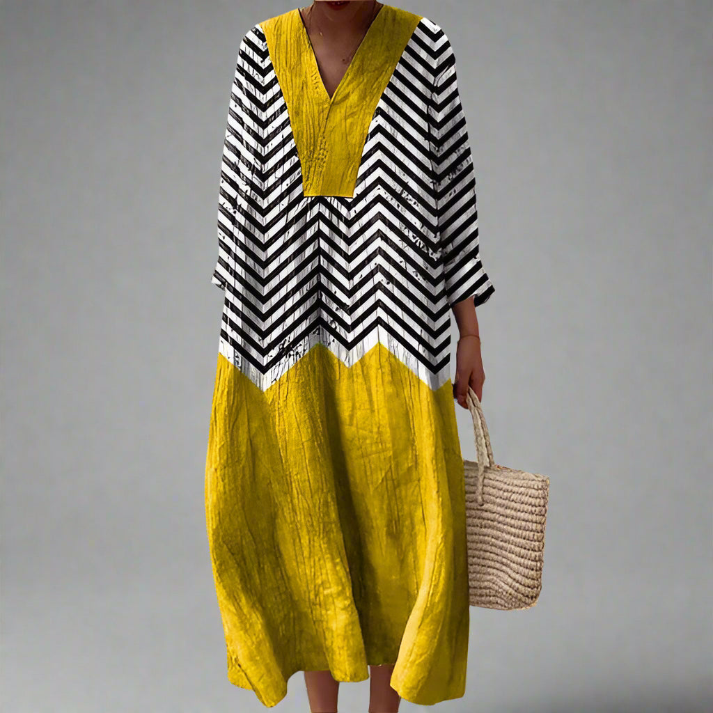 Dana - Elegant Geometric Dress