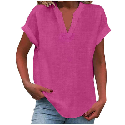 Valerie - Relaxed V-Neck Blouse