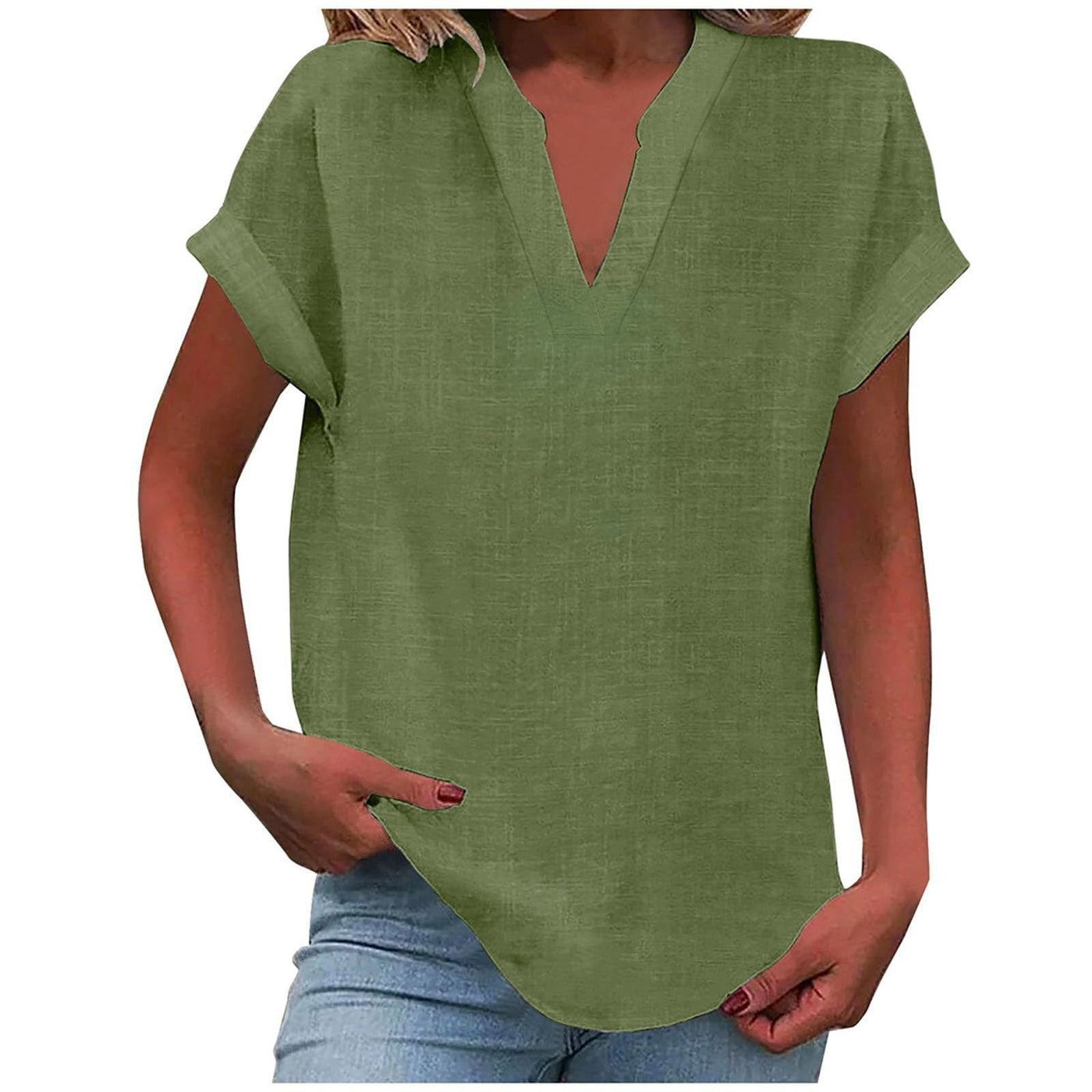Valerie - Relaxed V-Neck Blouse