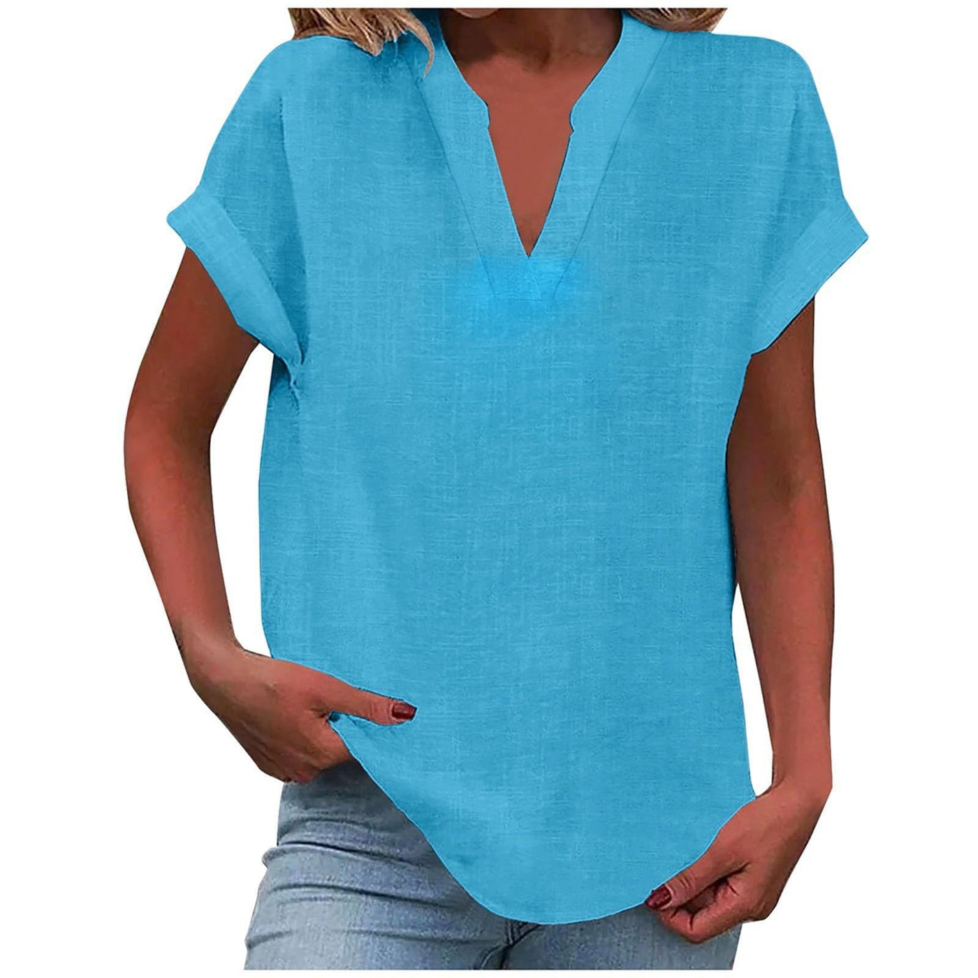 Valerie - Relaxed V-Neck Blouse