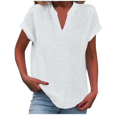 Valerie - Relaxed V-Neck Blouse