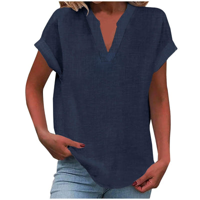 Valerie - Relaxed V-Neck Blouse
