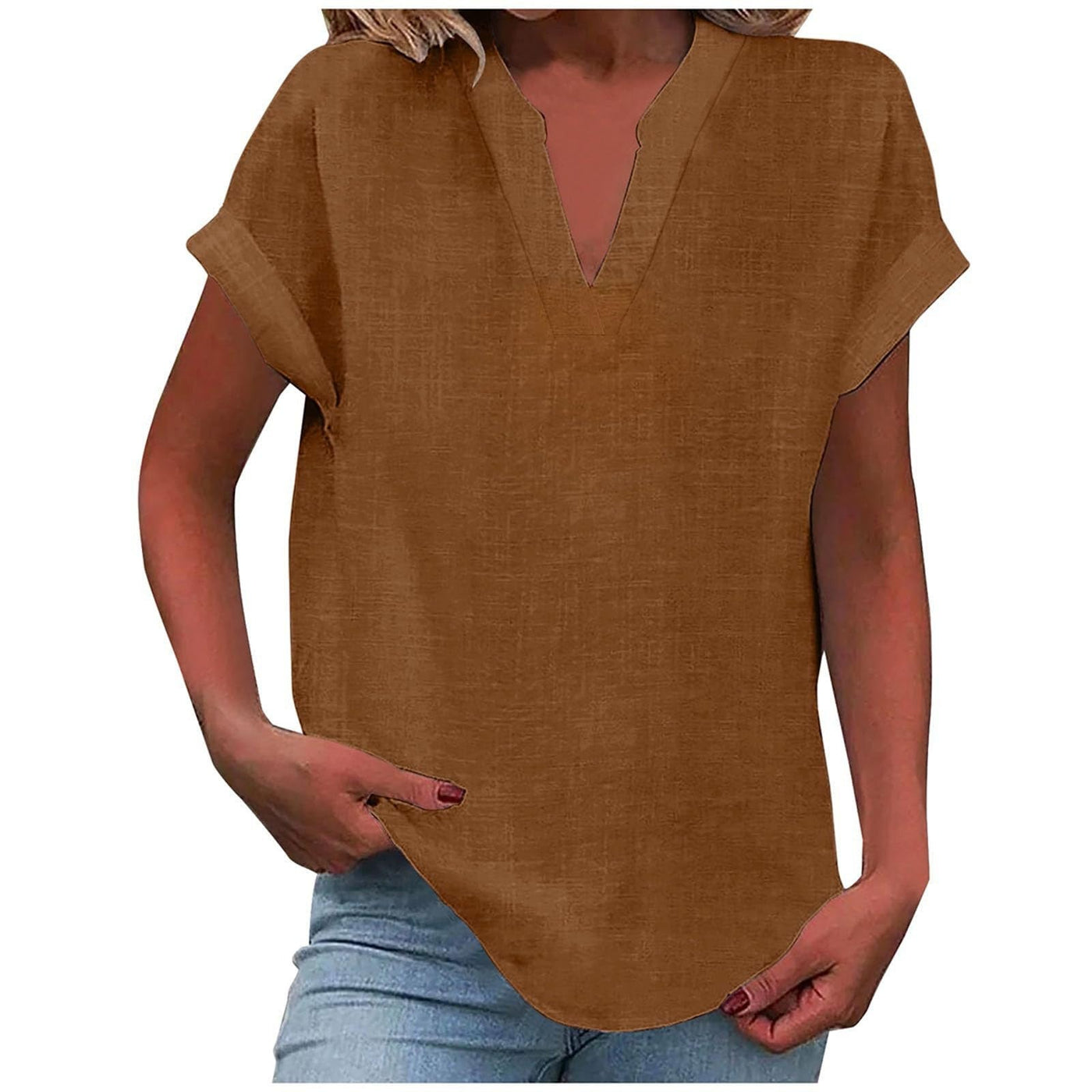 Valerie - Relaxed V-Neck Blouse