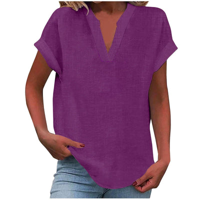 Valerie - Relaxed V-Neck Blouse