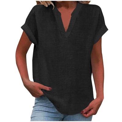 Valerie - Relaxed V-Neck Blouse