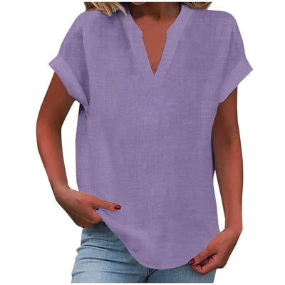Valerie - Relaxed V-Neck Blouse